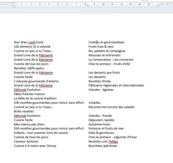 Word : Convertir un tableau en texte - Misty'tips