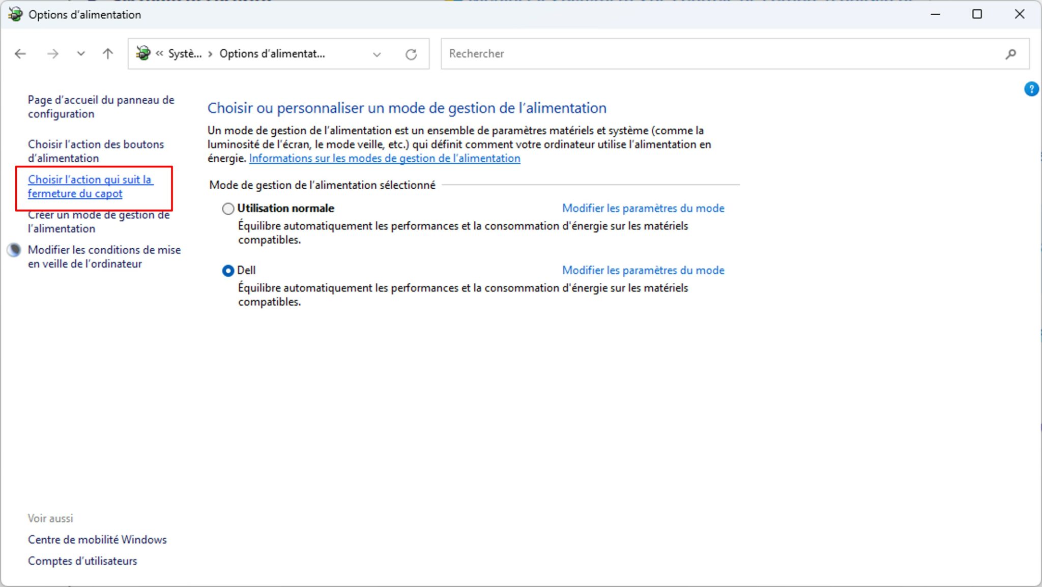 Windows garder son ordinateur allum avec le capot ferm misty tips