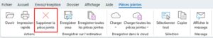 Outlook : Supprimer une pièce jointe sans supprimer l'email - Misty'tips